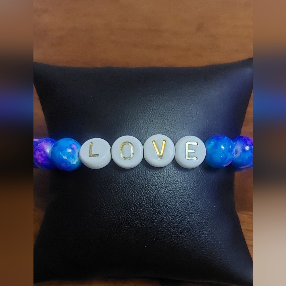 💍Suicide Awareness Beaded Bracelet with LOVE Charm